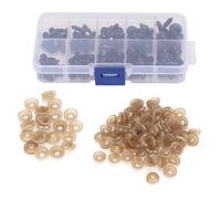 Ojos para Muñecas DIY, Materiales Hechos a Mano, Plástico Negro, 100 Piezas, Tamaño 6-12MM - Educación Temprana, Fomenta Habilidades Manuales, Ideal para Manualidades