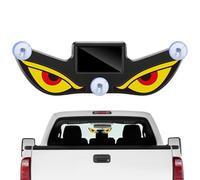 Ojos para parabrisas de coche | Pegatina dinámica solar impermeable con puerto USB | Ojos LED para bisel trasero, para autocaravana, vehículos de ocio, hogar, fiesta, cristal trasero SUV y