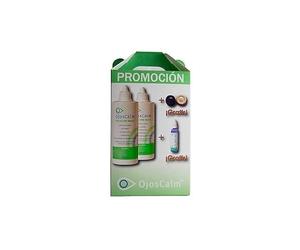 OJOSCALM PACK 2X360ML + 60ML + PORTALENTES PROMO