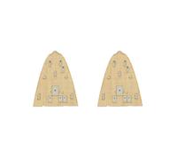 OJREEUB Juego de 2 cubiertas de madera para 1/350 HMS Ark Royal Aircraft Carrier 65307 piezas modificadas