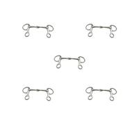 OJREEUB Juego de 5 brocas de acero inoxidable multiusos para montar a caballo