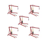 OJREEUB Juego de 5 ganchos de grúa de motor RC escala 1/10 para gatos de grúa TRX4, accesorio de decoración, color rojo