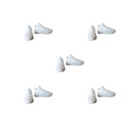 OJREEUB Juego de 5 zapatos para hombre 1:6, cómodos, a la moda, suministros de bricolaje, regalos casuales, blancos, zapatos casuales
