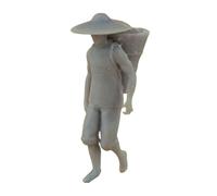 OJREEUB Modelo de resina a escala 1/87, modelo de personaje en miniatura macho, 2 cm