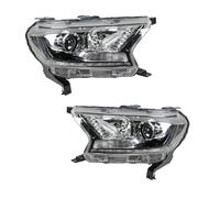 OJTEMHBH Faros Delanteros Para Ford Para Ranger T6 2015 2016 2017 Conjunto De Faros Delanteros EB3B13W029SM EB3B13W030CK Par De Faros Izquierdo Y Derecho Principal(1 pair Left Hand Drive)