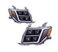 OJTEMHBH Faros Delanteros Para Mitsubishi Pajero V93 V97 Montero 2009-2021 V95 V87 Conjunto Faros Delanteros LED Automóvil Actualización Diseño Defensor Lámpara Señal 2 Luces Principal