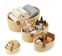 OJTOJT Organizador colgante, organizador colgante con ganchos, bolsa colgante de pared de animales Zum3, estante colgante de tela de cuerda de algodón tejida, para salón, dormitorio, baño, habitación