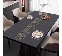 Ojtuyht Premium Waterproof Oil-Proof Heat-Resistant Table Protector Mat, Durable Dining Room & Vanity Desk Cover, Customizable For Home & Office Use(E,90 * 130CM)
