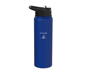 Ok But First Campfire - Divertido amante minimalista para acampar Stainless Steel Insulated Water Bottle