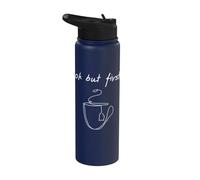 Ok But First Tea - Divertido amante minimalista de la fiesta del té Stainless Steel Insulated Water Bottle