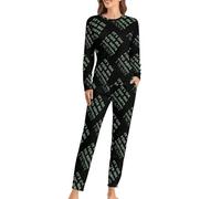 OK For Me To Have Everything I Want - Conjunto de pijama de manga larga para mujer con bolsillos, Estilo:, M