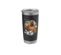 OK I Pull UP Funny Capybara Foto Realista Colibrí Meme Vaso térmico de acero inoxidable de doble pared