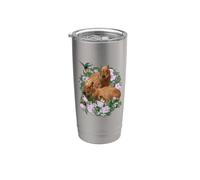 OK I Pull UP Funny Capybara Foto Realista Colibrí Meme Vaso térmico de acero inoxidable de doble pared