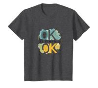 Ok No es Estar Bien - Bienestar Emocional para Todos Camiseta, Niños, Jaspeado Oscuro, 12 años