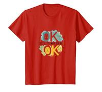 Ok No es Estar Bien - Bienestar Emocional para Todos Camiseta, Niños, Rojo, 3 años