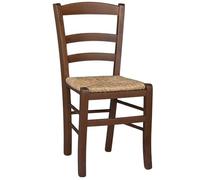 okAffareFatto di Zimbardi Costanza Sillas de comedor madera con asiento de paja nogal oscuro paisana cocina restaurantes