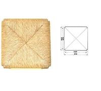 Okaffarefatto Maddaloni - Asiento de repuesto fabricado en madera y paja,-modelo: Sigfrido.