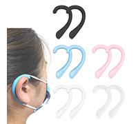 OKAICEN Orejeras de silicona suaves con cintas elásticas para las orejas, de silicona, reciclables, para aliviar las molestias de los oídos, varios colores (5 pares)