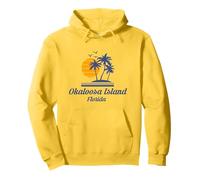 Okaloosa Island Florida FL Beach Santa Rosa Souvenir de verano Sudadera con Capucha