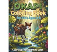 Okapi Coloring Book for Kids Ages 4-8: Fun African Rainforest Animal & Exotic Zoo Wildlife Coloring Pages: Discover the "Forest Giraffe"! An ... Okapis and Jungle Scenes for Boys and Girls