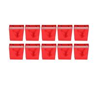 OKAT Bolsas de Regalo Rojas, Bolsa de Regalo Simple Clásico Pequeño Color Sólido Hermoso para Graduaciones Navideñas