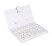 OKAT Teclado, Fácil de Llevar Conveniente Teclado Inalámbrico a Prueba de Golpes para Ver Videos para Uso Profesional para Teléfono para Leer para Uso General(Blanco)