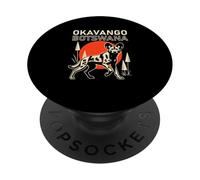 Okavango Botswana Atardecer PopSockets PopGrip Adhesivo