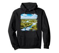 Okavango Delta Humedal Río Paisaje Botswana Escena Sudadera con Capucha