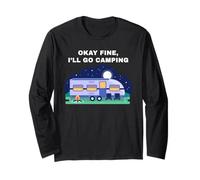 Okay Fine, I'll Go Camping - Outdoors Nature Glamping Funny Manga Larga
