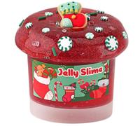 Okaybee Slime de cristal rojo con purpurina, no pegajoso, juguete sensorial, regalo para niños y niñas de 8 a 12 años
