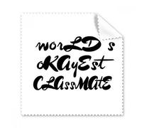Okayest del mundo Classmate graduación temporada gafas paño de limpieza paño limpiador de regalo teléfono Protector de 5 unidades