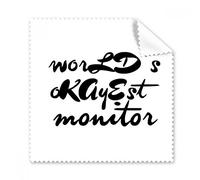 Okayest del mundo Moniter graduación temporada gafas paño de limpieza paño limpiador de regalo teléfono Protector de 5 unidades