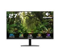 Okaysonic Monitor de escritorio de 27" 100 Hz FHD 1080P con HDMI VGA cuidado de los ojos, diseño sin bordes de 3 lados, montaje VESA de 100 x 100 mm