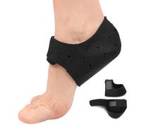 Okaywor - 2 almohadillas para talón,Respirable Taloneras fascitis plantar Protectores de talón para fascitis plantar,protector talon, espolón óseo,dolor de pies alivian el dolor de talón(negro)