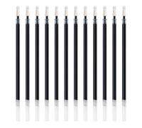 Okaywork 12 varillas de recambio, recambios para bolígrafo compatibles con bolígrafo, boligrafos pilot punta de 0,5 mm, recambio azul, recambio para bolígrafo de gel (negro)