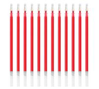 Okaywork 12 varillas de recambio, recambios para bolígrafo compatibles con bolígrafo, boligrafos pilot punta de 0,5 mm, recambio azul, recambio para bolígrafo de gel (rojo)