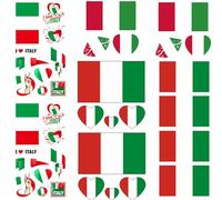 Okaywork 8 Piezas pegatina bandera españa,Pegatinas de Banderas de País para Coche, del mundo Hoja de para Coche, Personalizadas de Pegatinas, para Bicicleta, (Italia)