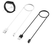 Okaywork Cable de carga de 2pcs para Xiaomi Smart Band 8/8NFC, cable de carga USB magnético de 1 m ABS,para cargador compatible con Xiaomi Band 8,cable de carga para reloj,blanco y negro