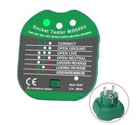 Okaywork Comprobador de enchufes, Comprobador de corriente, Plug Tester, Electrical RCD Plug Tester with LCD Display, Condiciones del cableado de la prueba 7, 90-250 V/45-65 Hz, CAT II 300 V