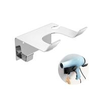 Okaywork Porta Phone Bagno da Muro,Colla + viti doppia installazione Porta Phon,Porta Asciugacapelli,Porta Asciugacapelli Acciaio Inossidabile,Gancio per a Parete da Fissare Senza (Plateado)