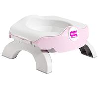 OKBABY Asiento Reductor De Wc Y Orinal De Viaje Roady-diseño Compacto Y Ligero-base De Goma Antideslizante-taza Interior Extraíble-reductor De Wc Y Orinal De Aprendizaje Para Niños Pequeños, color Rosa, 550 g