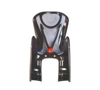 OKBABY Baby Shield - Asiento trasero de bicicleta para niños (Capacidad máxima: 22 kg) - Negro y plateado