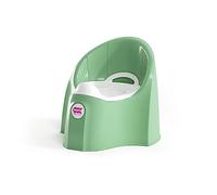 OKBABY Orinal Pasha - Fabricado Con Materiales No Tóxicos - Diseño Ergonómico Y Aerodinámico - Recipiente Interior Extraíble Con Asa - Orinal Esencial Para El Aprendizaje De Los Niños Pequeños, color Verde