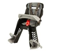OKBABY Orion - Asiento delantero de bicicleta para niños- Sujeción en la barra de dirección - para bebés de 7/8 meses (15 kg) - Negro/Gris