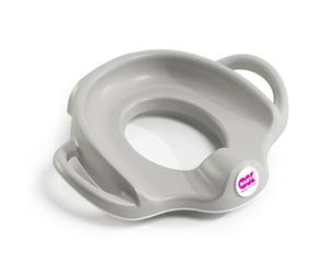 OKBABY Sofa - Asiento reductor de WC con bordes antideslizantes - Asas Anchas y Elevadas para la Máxima Estabilidad al Niño - Gris