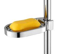 OKBY Jabonera -ABS Jabonera Sostenedor Ajustable de la Barra de Ducha Tobogán de baño práctico