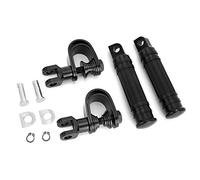 OKBY Reposapiés Trasero de Motocicleta - Universal CNC Pedales Traseros de Pasajero de Motocicleta Reposapiés de Motocicleta Accesorio de Montaje en Pedal (Negro)