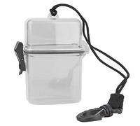 OKBYY Caja Seca de Buceo - Caja estanca Flotante Transparente de plástico Submarino Caja de Sellado de Buceo de plástico con Gancho de Cuerda para Canoa de Surf Kayak(Grey)