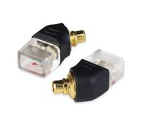 okcsc Adaptador empotrado IE300 a 0,78 mm hembra de 2 pines para cable de 0,78 mm conectado a Sennheiser IE300 / IE600 / IE900 / IE200 (1 par negro)