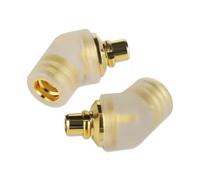 okcsc Adaptador en ángulo hembra IE300 a MMCX funciona con cables MMCX para SENNHEISER IE200, IE300, IE600, IE900 (1 par, transparente)